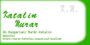katalin murar business card